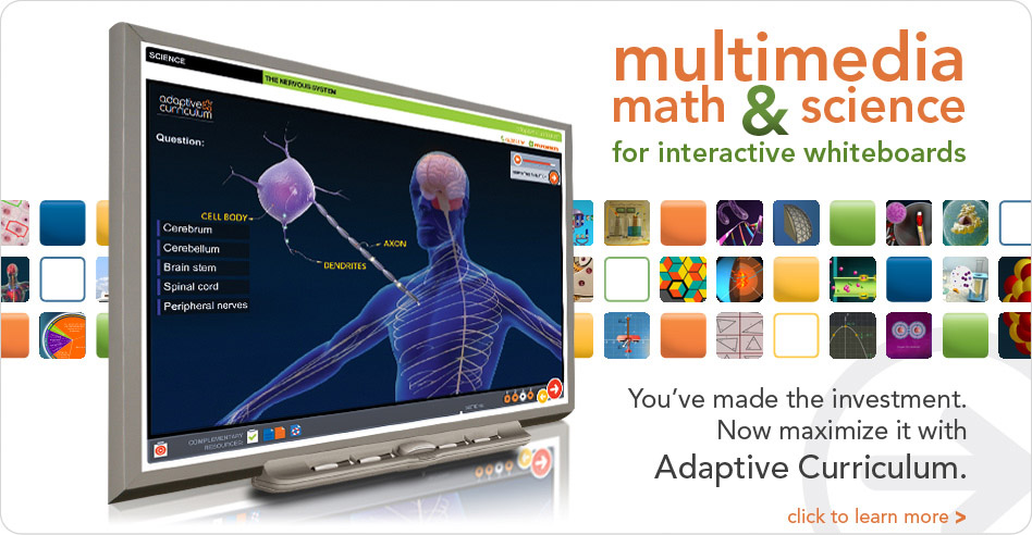 Multimedia Math & Science for Interactive Whiteboards